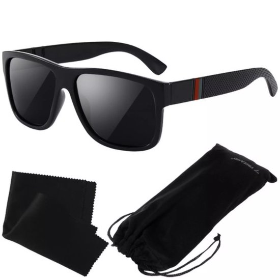 Polarized Zonnebril Zwart - POLYCARBONATE SUNGLASSES UV 400 - Gepolariseerd