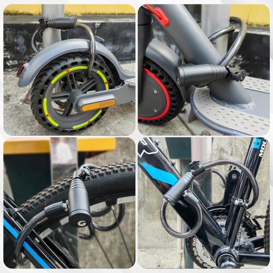 firstsafe® E Scooter Schloss - Handschellenschloss für E Roller