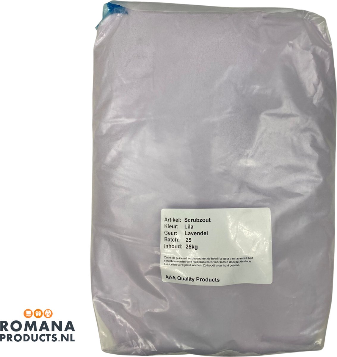 Goedkoopste Romana Products Scrubzout 25kg - Verzorgende Bodyscrub voor Wellness - Lavendel - Lila