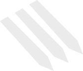 Étiquettes enfichables en PVC CombiCraft 140 x 20 mm Wit - 100 pièces