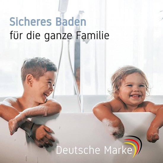YOCOLE Badmat voor kinderen, 100 x 40 cm, antislip, antislip, BPA-vrij, pvc met zuignappen, schimmelbestendig en machinewasbaar