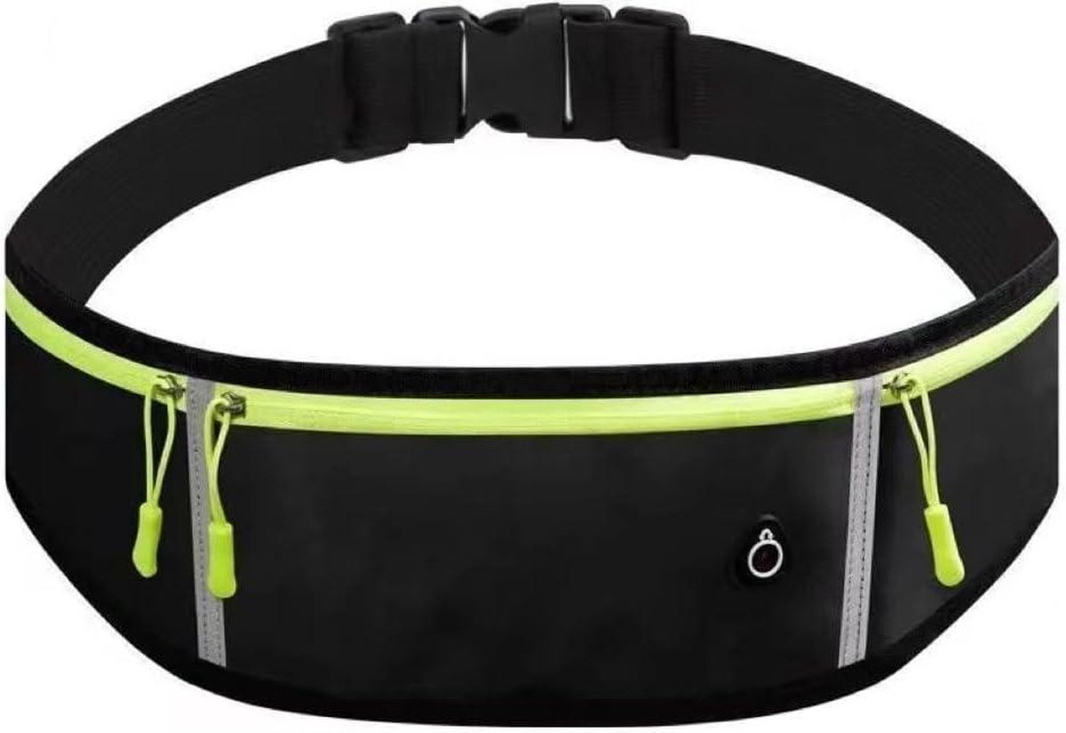 Ceinture De Course Running Belt Avec Sangle Élastique Réglable - Sac Banane Sport Gris Foncé Homme Femme