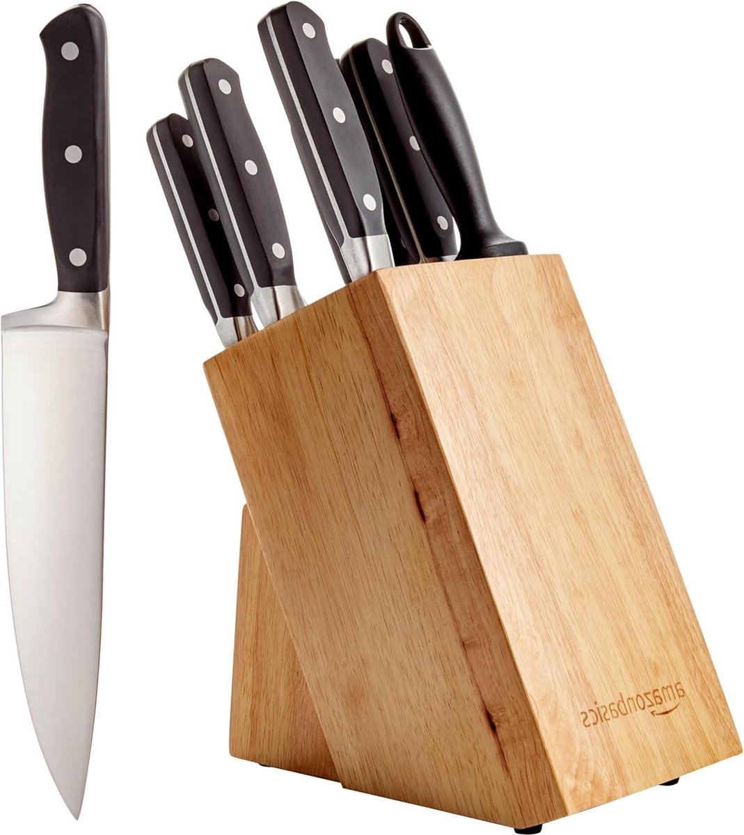 Messenset zwart met premium messenblok - 9-delige set