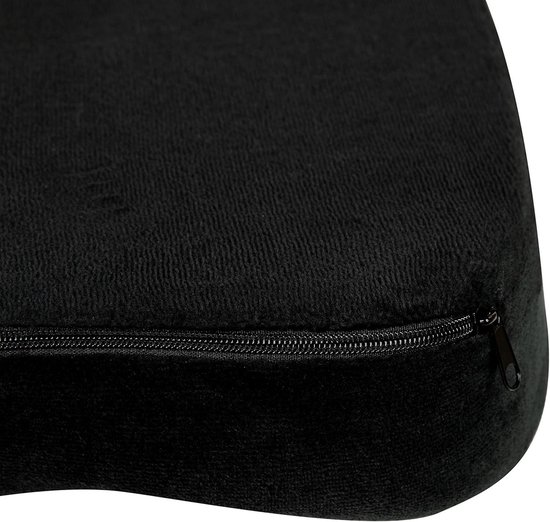 Coussin d'assise pour chaise de bureau - Mousse à mémoire de forme certifiée CertiPUR-US - Zwart - Comfort ergonomique