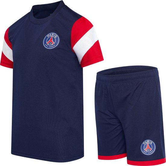 Foto: Psg thuis tenue 2024 2025 maat 152 voetbaltenue kinderen shirt en broekje jongens meisjes offici le merchandise