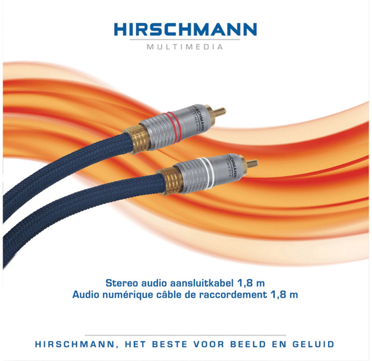 Stereo- audiokabel 1,8M Hirschmann