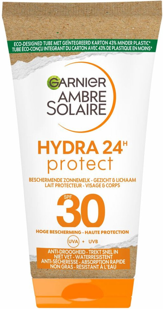 Garnier Ambre Solaire Zonnebrandcrème SPF 30 - 50 ml - Hydraterend - Reisformaat