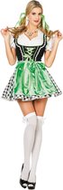 Wilbers & Wilbers - Boeren Tirol & Oktoberfest Kostuum - Dirndl Romy Das Madchen - Vrouw - Groen - Maat 46 - Bierfeest - Verkleedkleding