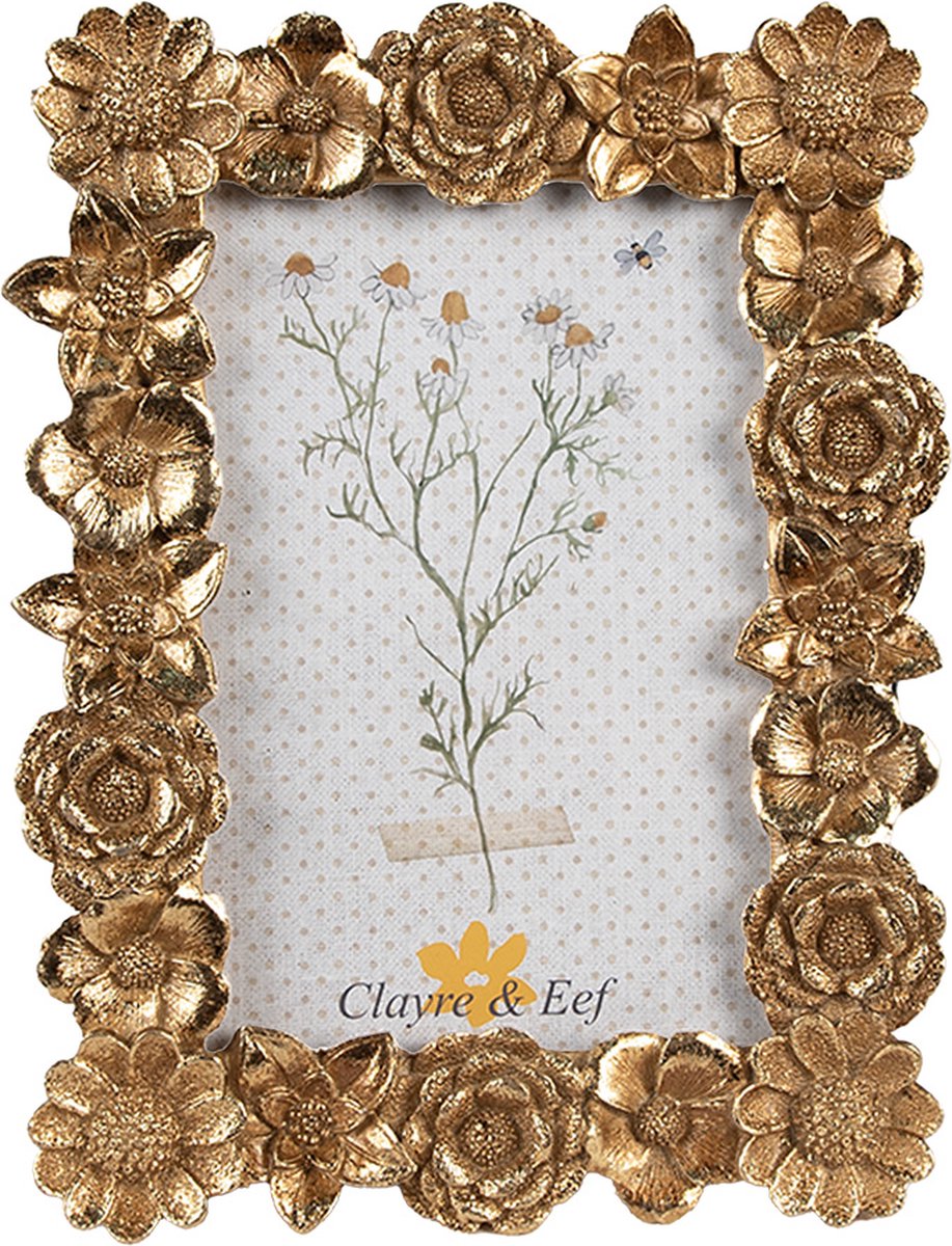 Clayre & Eef Fotolijst 10x15 cm Goudkleurig Polyresin