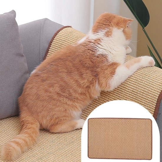Navaris Kattenkrabmat Voor De Bank Beschermt Meubels Tegen Krabbende Katten 70 X 10 50 Cm Rechts 550127980
