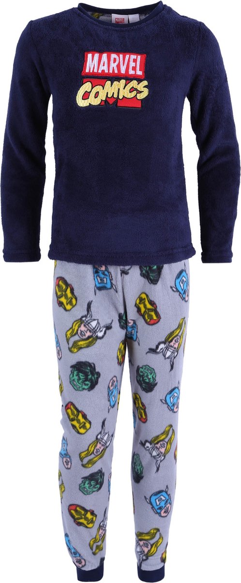 Donkerblauw-grijze MARVEL COMICS pyjama