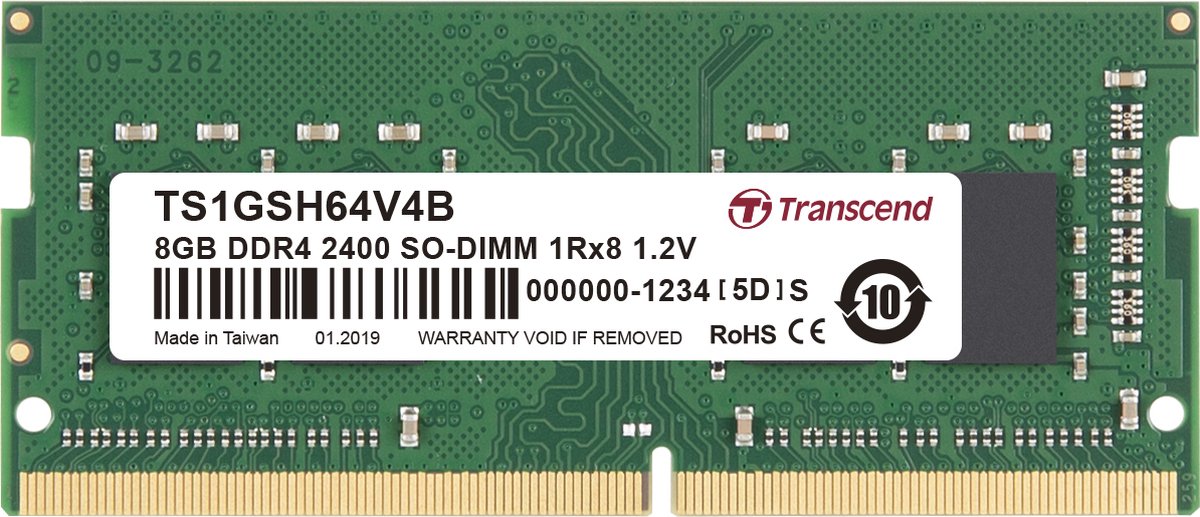 8GB DDR4 2400 SO-DIMM 1Rx8