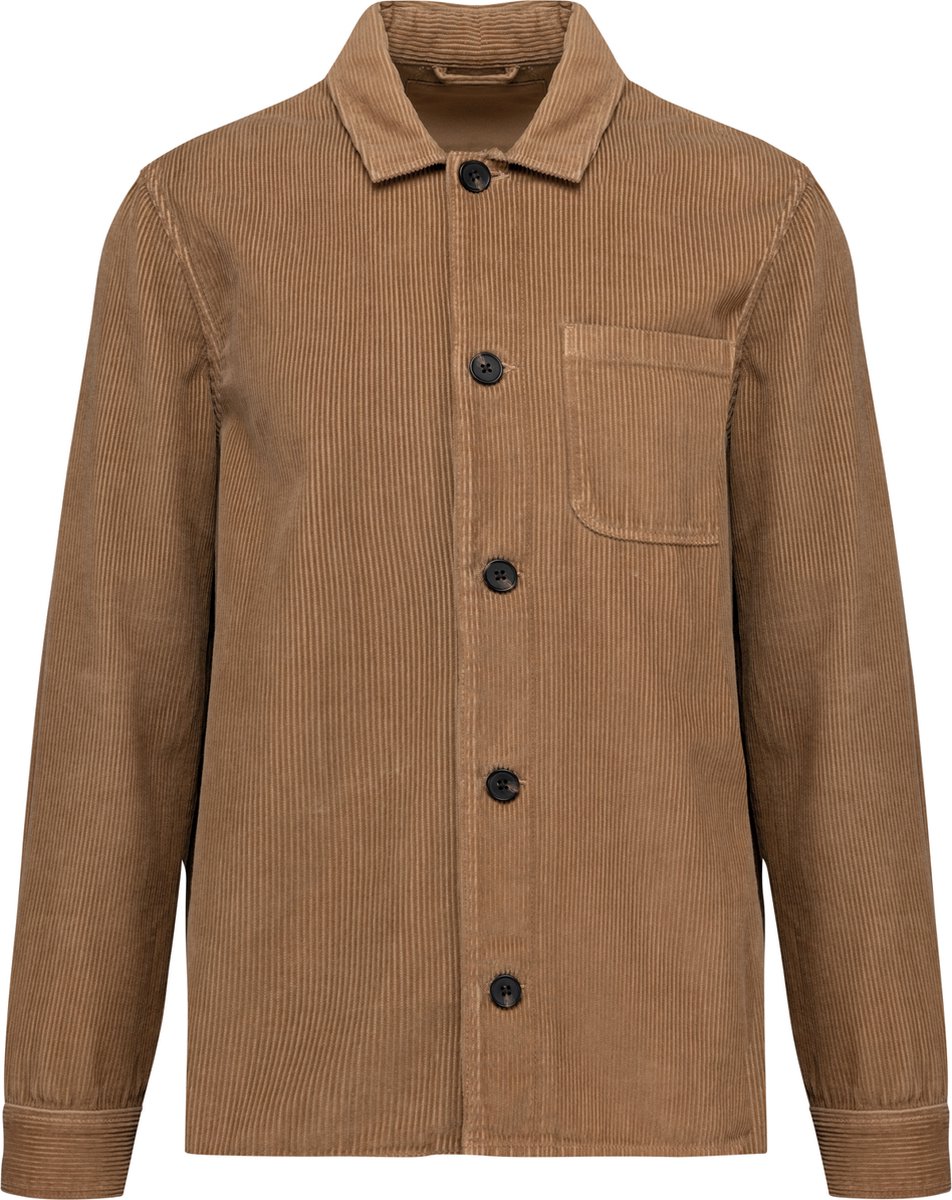 Native Spirit Ecologisch ribfluweel herenjasje NS603 Washed Dark Camel