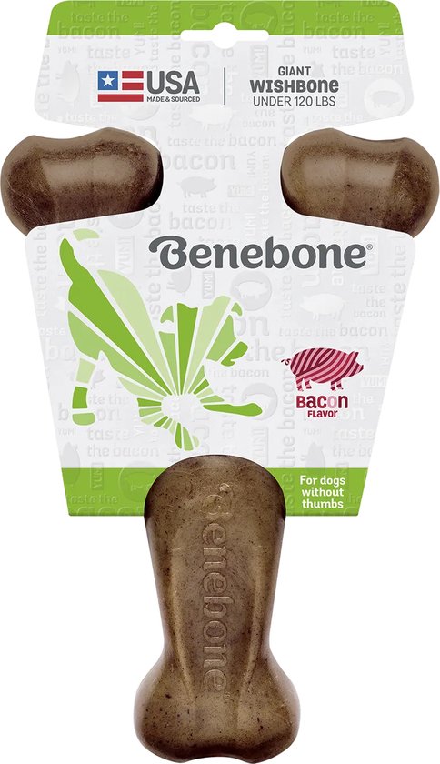 Benetone Wishbone spek smaak, Giant, bruin, in verpakking