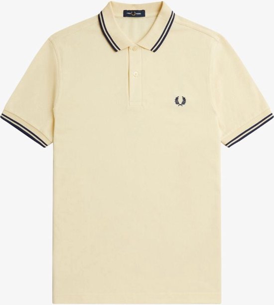 Fred Perry Twin Tipped Polo Ice Cream/French Navy