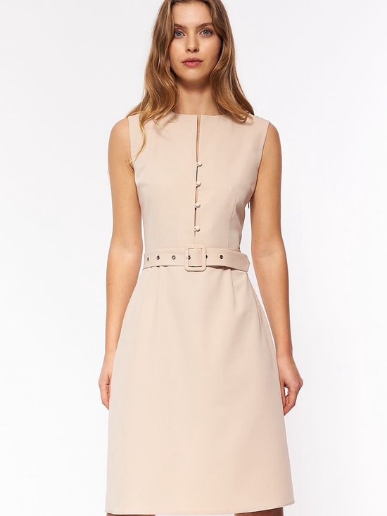 Beige Uiterst Elegante Jurk