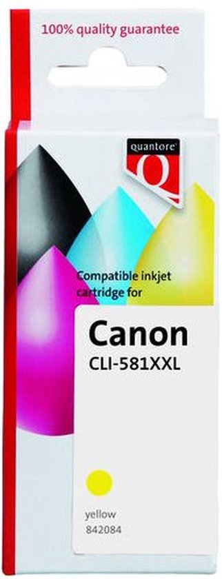Quantore Inktcartridge Quantore Canon CLI-581XXL geel - 1 stuk