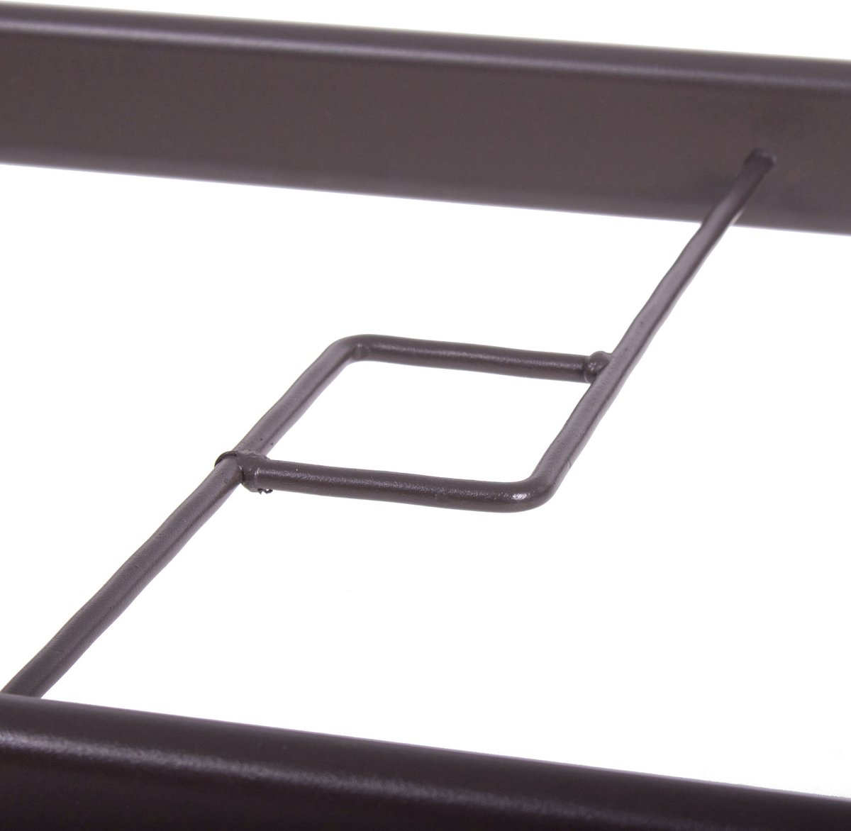 Springos Tuintafel | 120 x 70 x 70 cm | Buitentafel | Eettafel Buiten | Metaal | Gehard Glas | 100 KG | Bruin thumbnail 4