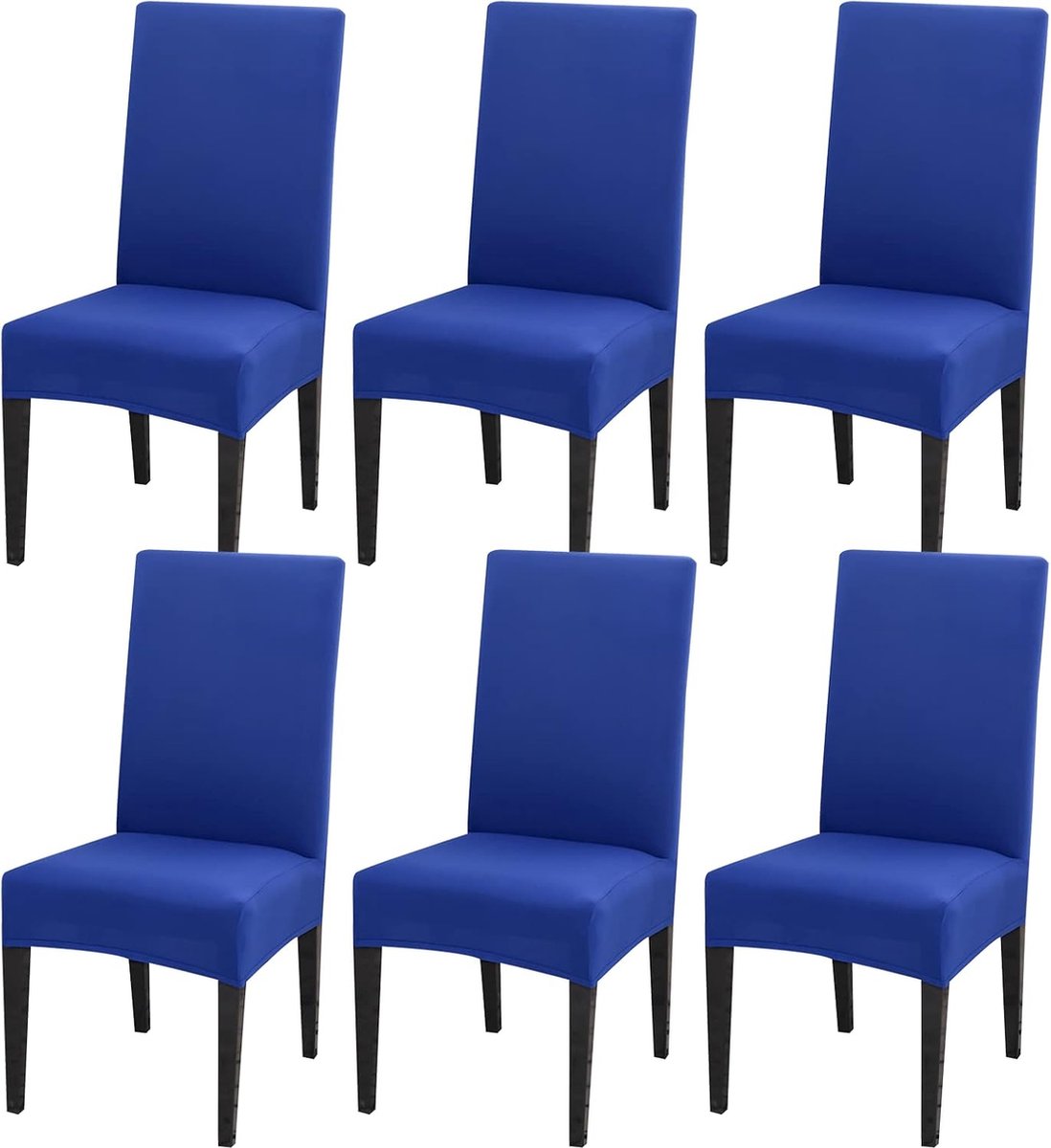 Stoelhoezen, set van 4 of 6 stretch stoelhoezen voor eetkamerstoelen, afneembaar, wasbaar, decoratie, voor hotel, ceremonie, banket, keuken, restaurant, huis, bruiloft, feest