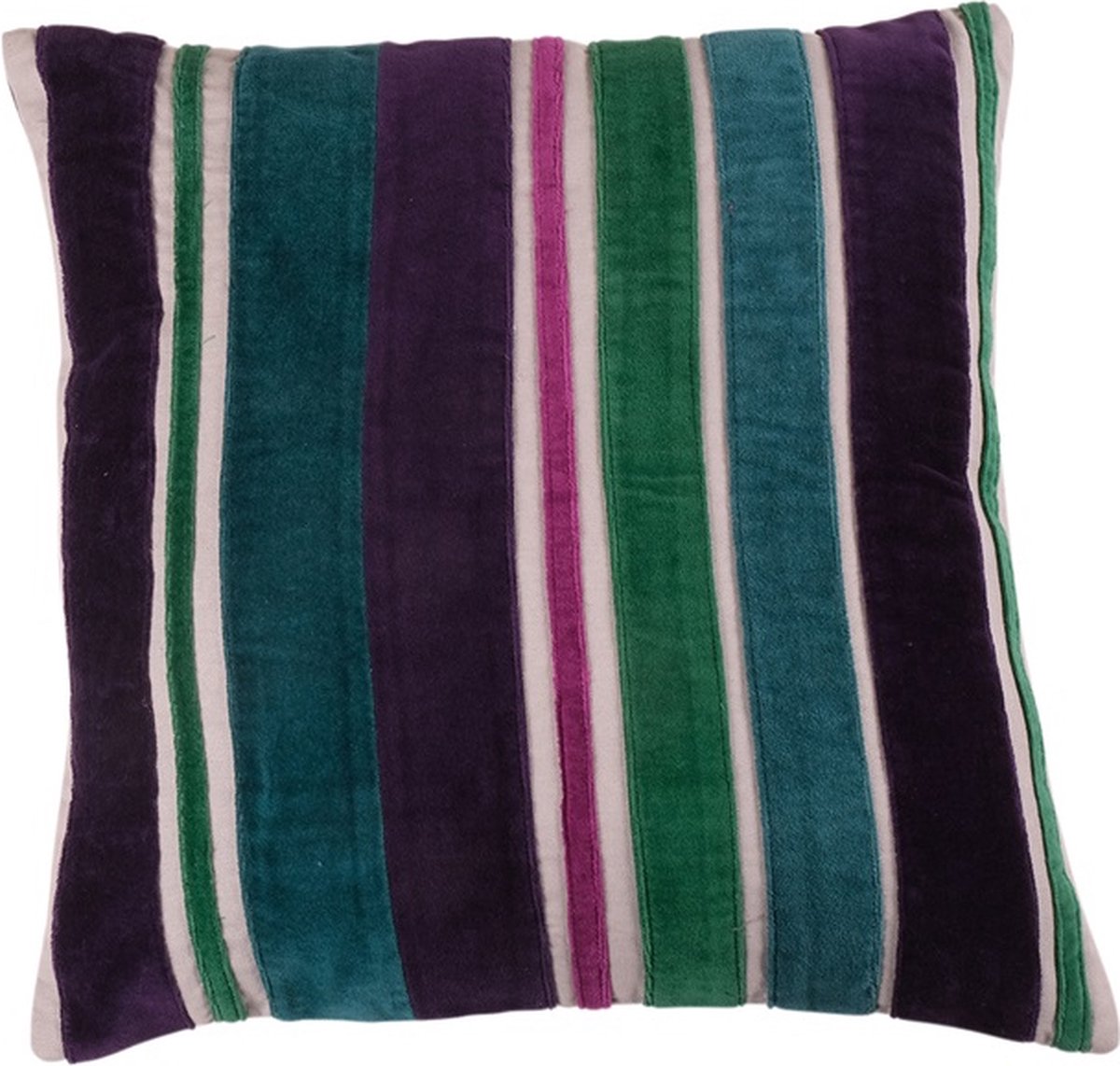 Kussen Stripes Paars | 45 X 45 | Sierkussen Voor Woonkamer Of Slaapkamer