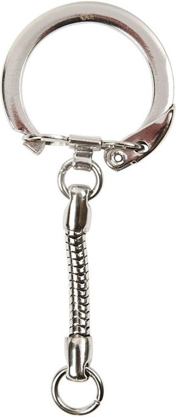 Lot De 30 Anneaux Porte-clés Acier Inoxydable 25 Mm Lot 30 Anneaux