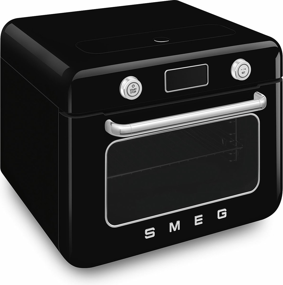 SMEG COF01BLEU - Vrijstaande Combi-Stoomoven - Zwart - Jaren 50 Design – foto 2