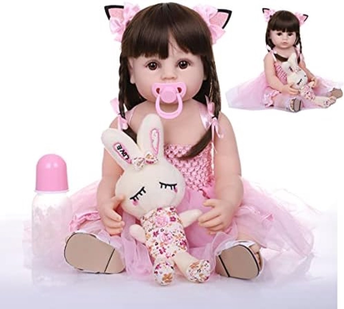 Realistische Reborn babypop 55 cm