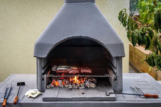 Hero 24 roestvrij stalen grillrooster 54,5 cm 4/3 mm incl. 2 handgrepen kogelbarbecue 55-56 - 57 cm ook Weber 57