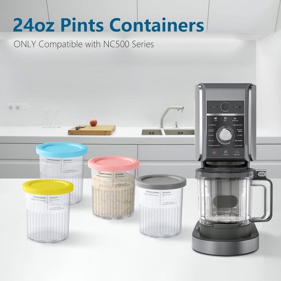 BYKITCHEN Creami Deluxe Behälter für Ninja CREAMI Eismaschine NC501EU