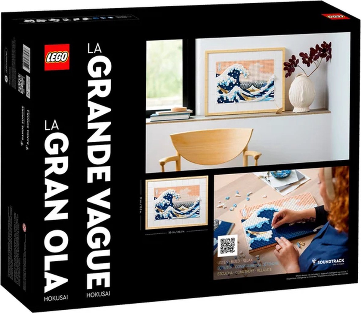 LEGO Art Hokusai – De grote golf, 3D Wanddecoratie Knutselpakket voor Volwassenen - 31208 — afbeelding 15