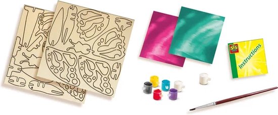 SES Creative Décoration de papillons en bois - Inspired by nature