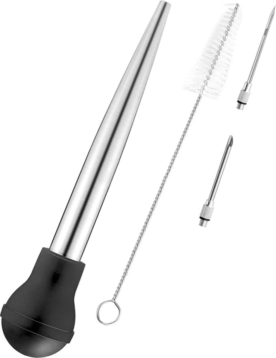 Grill Injector Spuitnaalden Set - Marinade - Vlees - BBQ - RVS