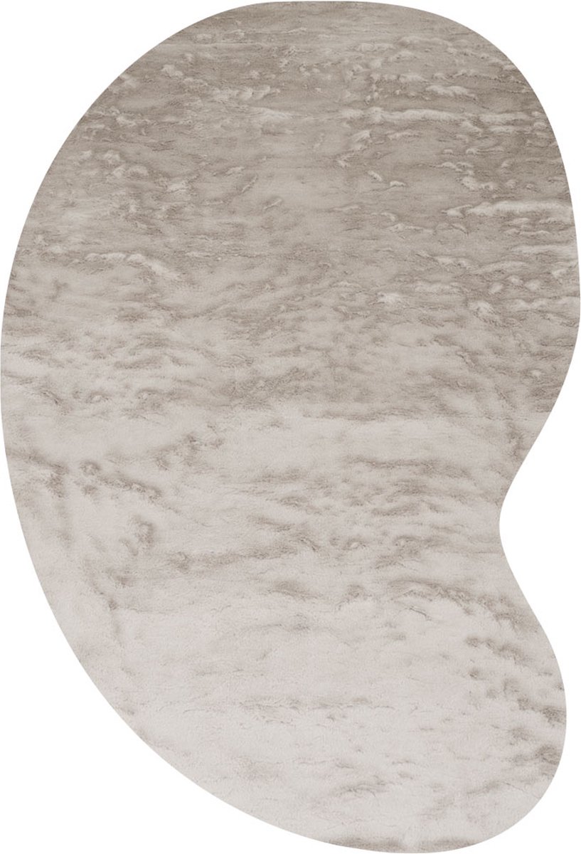 Veer Carpets Vloerkleed Morbido Taupe 5529 - Organisch 160 x 230 cm - Extra Hoogpolig Fluffy Vloerkleed in Scandinavische / Hotel Chique Stijl
