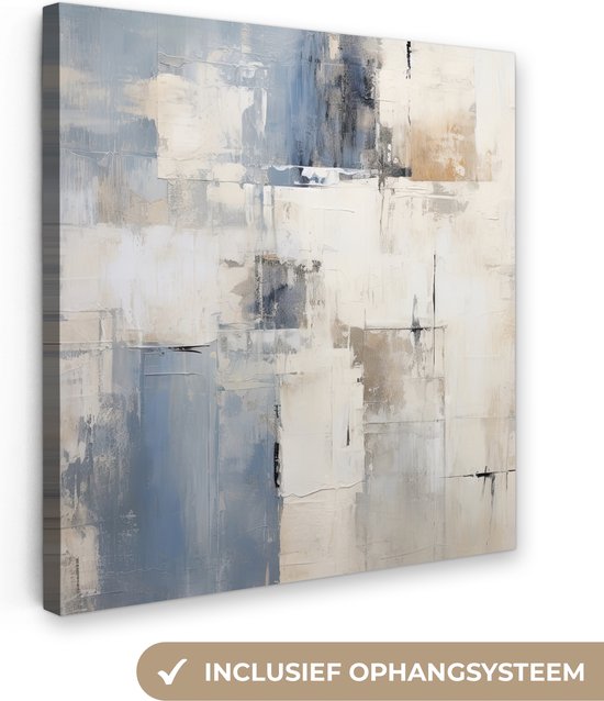 Canvas Schilderij Aquarel - Abstract - Kunst - Wanddecoratie