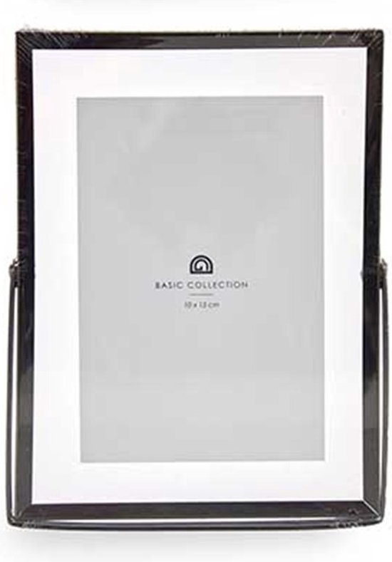 Cadre Photo Personnalisé Avec Vase - Vintage - 10 X 15 Cm - Double Verre - En Bois