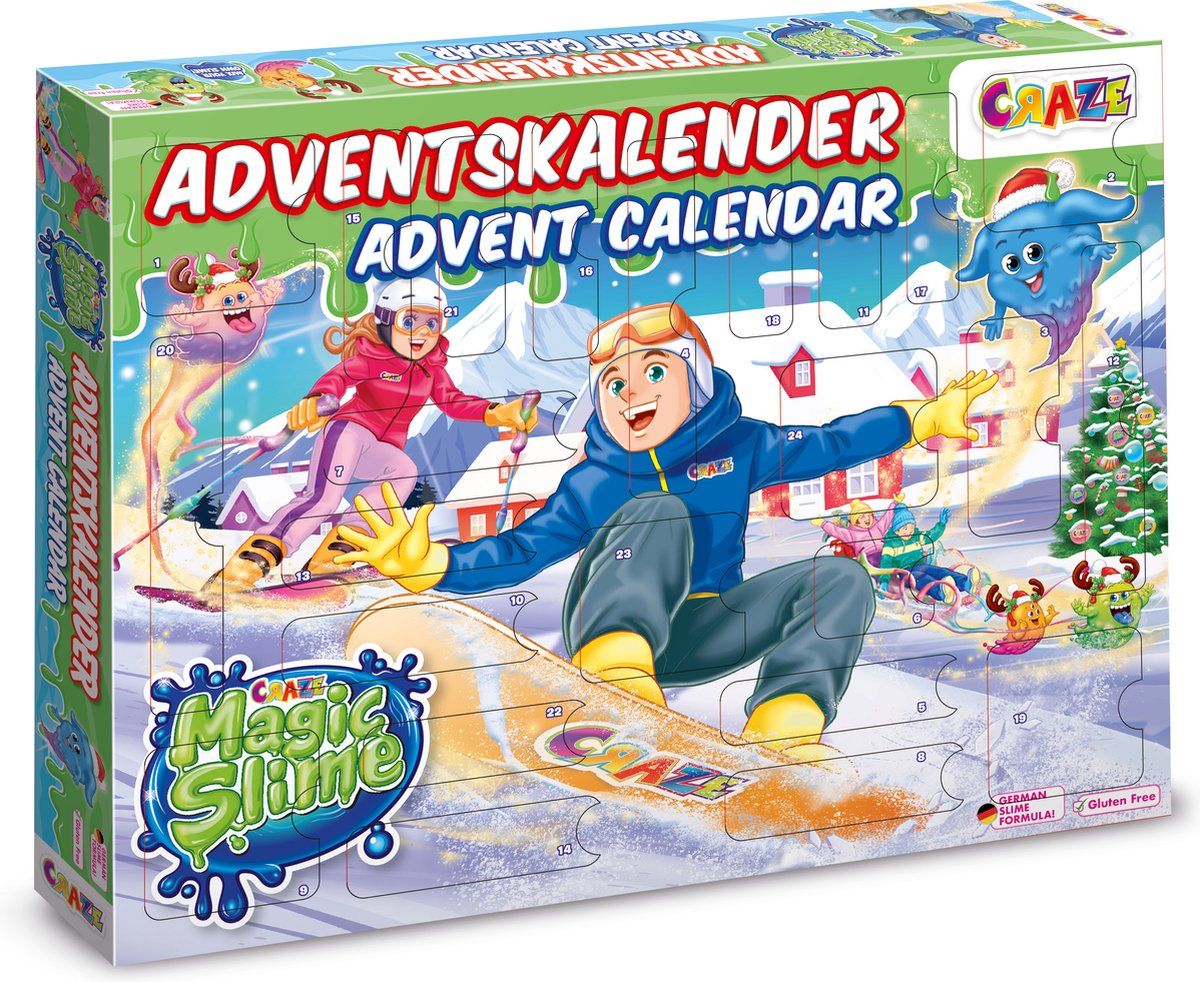 CRAZE Adventskalender 2025 - Magic Slime - Speegoed - Adventskalendar Kind