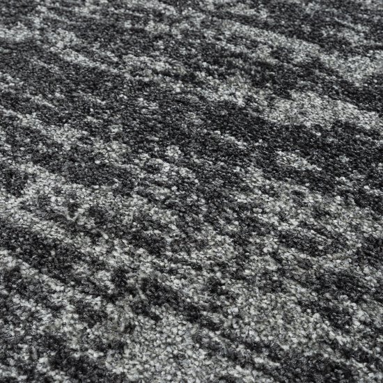 Relax Oslo - Tapis uni à poils ras - Tapis moderne - Zwart- 200x290 CM