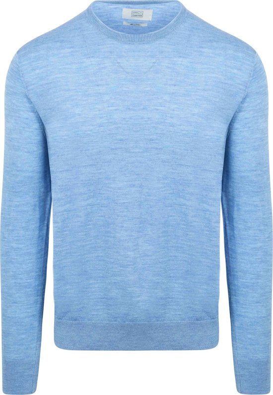 King Essentials The John Pullover Merino Bleu Clair - Taille L - Homme - Pulls
