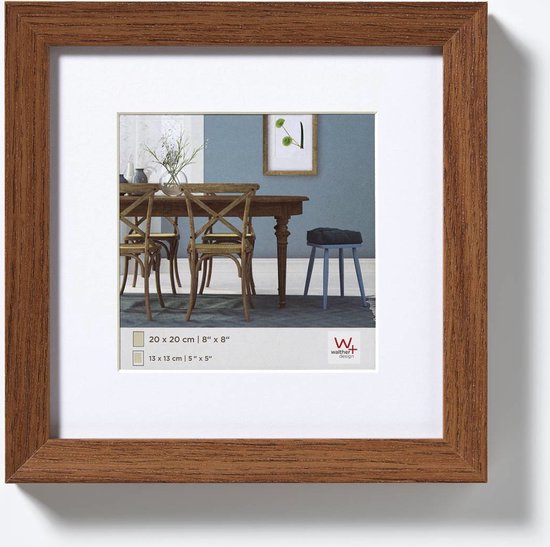 Walther Fiorito - MDF Houten lijst - Fotoformaat 20x20 cm - Donkere eik