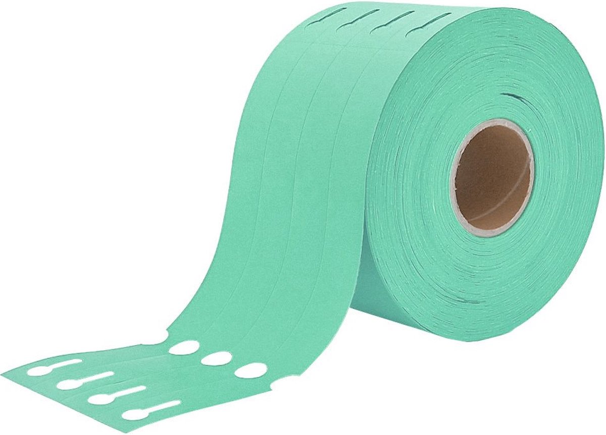 Étiquettes à Boucle Orange 250x25 Mm - Rouleau De 1500 étiquettes, Pour Imprimante Thermique