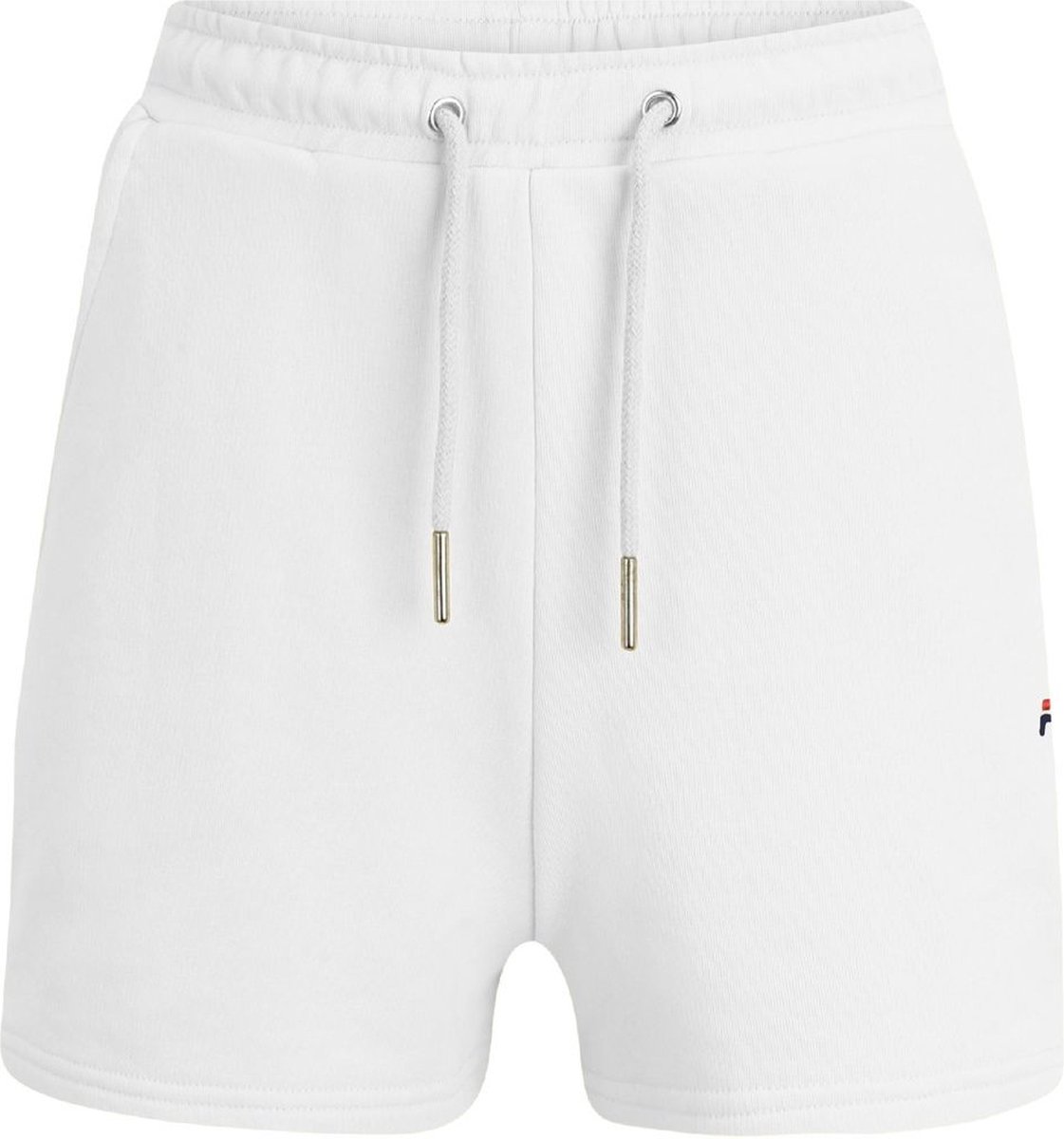 Fila dames korte joggingbroek Buchloe met hoge taille Bright L Wit