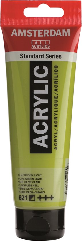 Peinture acrylique standard d'Amsterdam 120 ml 621 Vert olive clair