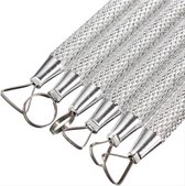 Hoekklei Snijgereedschap, 7x2,8cm Kleine Staaldraad Schuine Snijder Flexibel Klei Trimgereedschap Aardewerk Scoring Gereedschap voor Keramiek Beeldhouwen