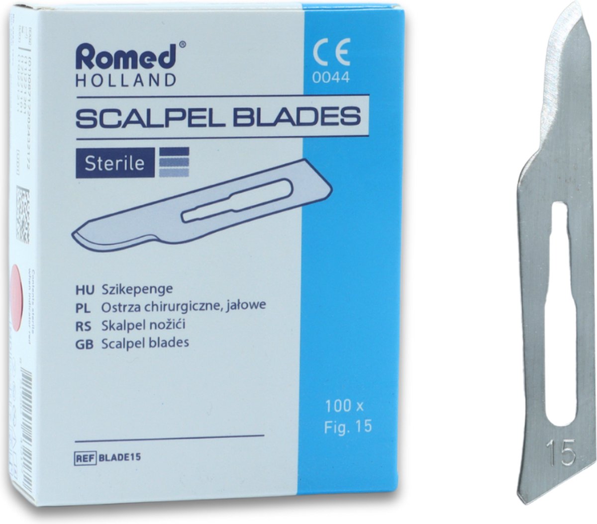 Goedkoopste Romed scalpelmesjes nr. 15 steriel Romed