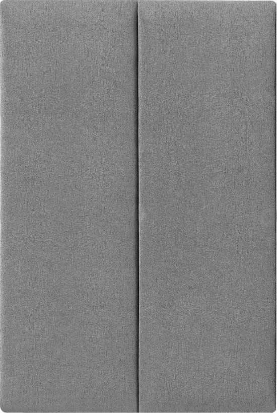 Panneaux muraux rembourrés Carpino lot de 2 tissu 90x30 cm gris clair [neu.haus]