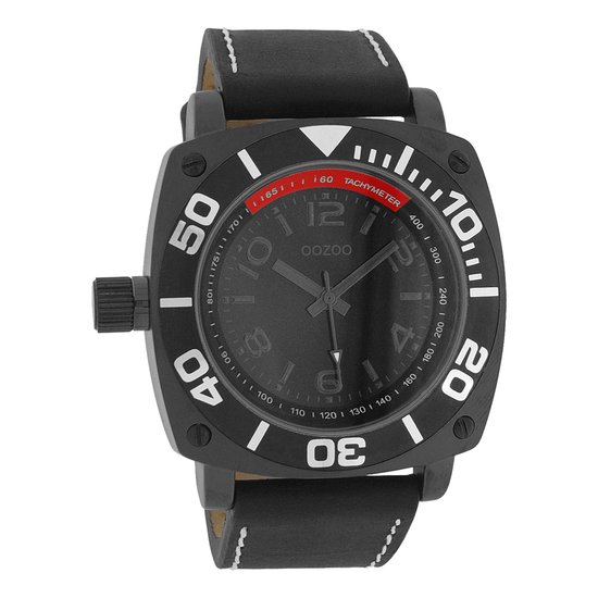 OOZOO Timepieces - Rosé Goudkleurige Horloge Met Koraalkleurige Leren Band C6572