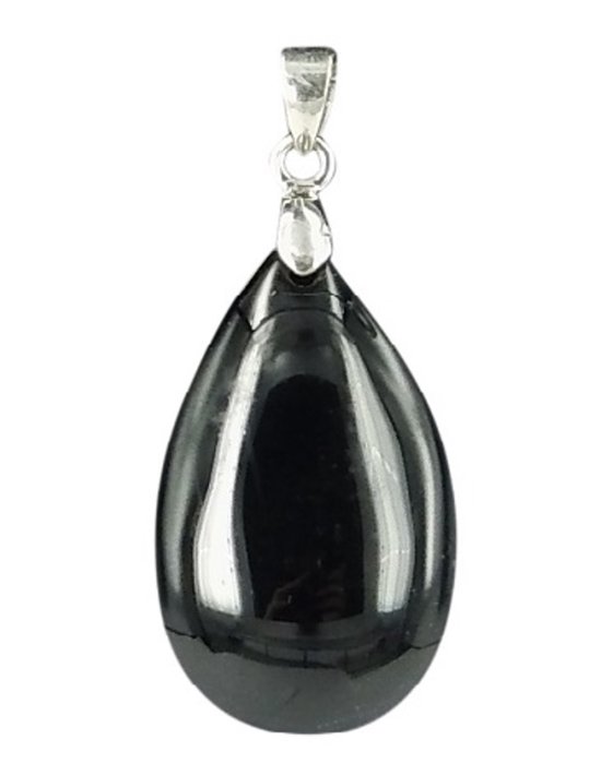 Obsidiaan Trommelsteen Hanger