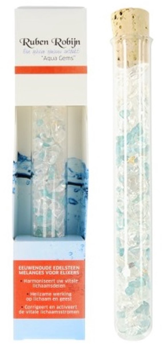 Goedkoopste Ruben Robijn Openheid & Zelfkennis large Aqua Gems edelsteenwand