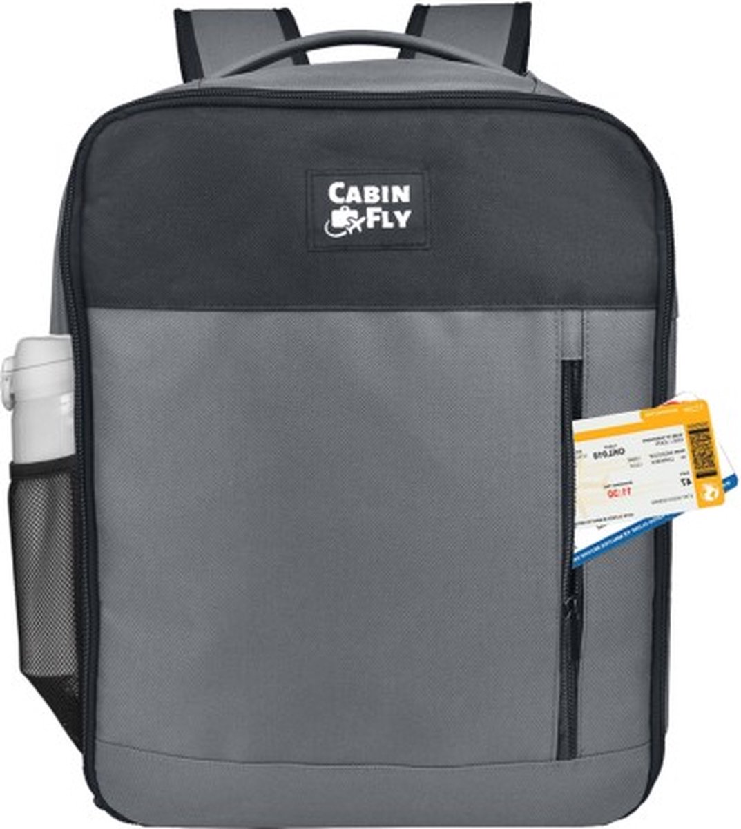 CabinFly Pacemaker 40x30x20cm Rugzak Wizzair Vueling Transavia Zwarte Handbagage Cabinekoffer 24 Liter op Prijzenvolger.com