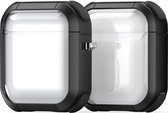 Mobigear Hoesje geschikt voor Apple AirPods 1 Hardcase Hoesje | Mobigear Shockproof - Zwart